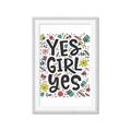 Picture of Yes Girl  _GroupedProduct_Rectangle_Portrait_Framed_Matted_