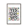 Picture of Yes Girl  _GroupedProduct_Rectangle_Portrait_Framed_Matted_