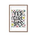 Picture of Yes Girl  _GroupedProduct_Rectangle_Portrait_Framed_Matted_