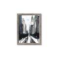 Picture of Snowy New York  _GroupedProduct_Rectangle_Portrait_Framed_Matted_