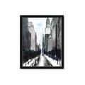Picture of Snowy New York  _GroupedProduct_Rectangle_Portrait_Framed_Matted_