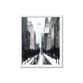 Picture of Snowy New York  _GroupedProduct_Rectangle_Portrait_Framed_Matted_