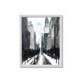Picture of Snowy New York  _GroupedProduct_Rectangle_Portrait_Framed_Matted_