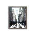 Picture of Snowy New York  _GroupedProduct_Rectangle_Portrait_Framed_Matted_
