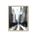 Picture of Snowy New York  _GroupedProduct_Rectangle_Portrait_Framed_Matted_