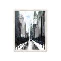 Picture of Snowy New York  _GroupedProduct_Rectangle_Portrait_Framed_Matted_
