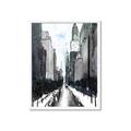 Picture of Snowy New York  _GroupedProduct_Rectangle_Portrait_Framed_Matted_