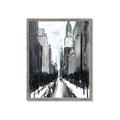 Picture of Snowy New York  _GroupedProduct_Rectangle_Portrait_Framed_Matted_