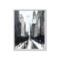 Picture of Snowy New York  _GroupedProduct_Rectangle_Portrait_Framed_Matted_