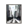 Picture of Snowy New York  _GroupedProduct_Rectangle_Portrait_Framed_Matted_
