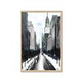 Picture of Snowy New York  _GroupedProduct_Rectangle_Portrait_Framed_Matted_