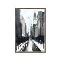Picture of Snowy New York  _GroupedProduct_Rectangle_Portrait_Framed_Matted_