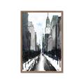 Picture of Snowy New York  _GroupedProduct_Rectangle_Portrait_Framed_Matted_