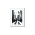 Picture of Snowy New York  _GroupedProduct_Rectangle_Portrait_Framed_Matted_