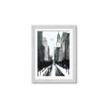 Picture of Snowy New York  _GroupedProduct_Rectangle_Portrait_Framed_Matted_