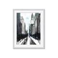 Picture of Snowy New York  _GroupedProduct_Rectangle_Portrait_Framed_Matted_