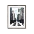 Picture of Snowy New York  _GroupedProduct_Rectangle_Portrait_Framed_Matted_