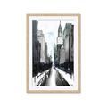 Picture of Snowy New York  _GroupedProduct_Rectangle_Portrait_Framed_Matted_
