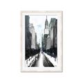 Picture of Snowy New York  _GroupedProduct_Rectangle_Portrait_Framed_Matted_