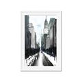 Picture of Snowy New York  _GroupedProduct_Rectangle_Portrait_Framed_Matted_