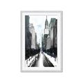 Picture of Snowy New York  _GroupedProduct_Rectangle_Portrait_Framed_Matted_
