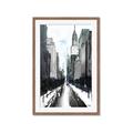 Picture of Snowy New York  _GroupedProduct_Rectangle_Portrait_Framed_Matted_