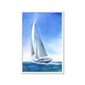 Picture of Sailing I  _GroupedProduct_Rectangle_Portrait_Framed_Matted_