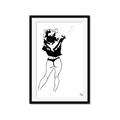 Picture of Glam V _GroupedProduct_Rectangle_Portrait_Framed_Matted_