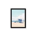 Picture of Blue Beach Day  _GroupedProduct_Rectangle_Portrait_Photography _GroupedProduct_Rectangle_Portrait_Framed_Matted_