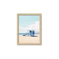 Picture of Blue Beach Day  _GroupedProduct_Rectangle_Portrait_Photography _GroupedProduct_Rectangle_Portrait_Framed_Matted_