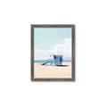 Picture of Blue Beach Day  _GroupedProduct_Rectangle_Portrait_Photography _GroupedProduct_Rectangle_Portrait_Framed_Matted_