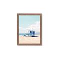 Picture of Blue Beach Day  _GroupedProduct_Rectangle_Portrait_Photography _GroupedProduct_Rectangle_Portrait_Framed_Matted_