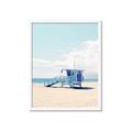 Picture of Blue Beach Day  _GroupedProduct_Rectangle_Portrait_Photography _GroupedProduct_Rectangle_Portrait_Framed_Matted_