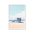Picture of Blue Beach Day  _GroupedProduct_Rectangle_Portrait_Photography _GroupedProduct_Rectangle_Portrait_Framed_Matted_
