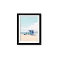 Picture of Blue Beach Day  _GroupedProduct_Rectangle_Portrait_Photography _GroupedProduct_Rectangle_Portrait_Framed_Matted_