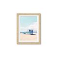 Picture of Blue Beach Day  _GroupedProduct_Rectangle_Portrait_Photography _GroupedProduct_Rectangle_Portrait_Framed_Matted_