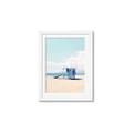 Picture of Blue Beach Day  _GroupedProduct_Rectangle_Portrait_Photography _GroupedProduct_Rectangle_Portrait_Framed_Matted_