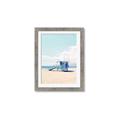 Picture of Blue Beach Day  _GroupedProduct_Rectangle_Portrait_Photography _GroupedProduct_Rectangle_Portrait_Framed_Matted_