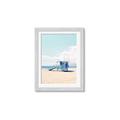 Picture of Blue Beach Day  _GroupedProduct_Rectangle_Portrait_Photography _GroupedProduct_Rectangle_Portrait_Framed_Matted_