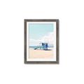 Picture of Blue Beach Day  _GroupedProduct_Rectangle_Portrait_Photography _GroupedProduct_Rectangle_Portrait_Framed_Matted_