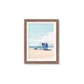 Picture of Blue Beach Day  _GroupedProduct_Rectangle_Portrait_Photography _GroupedProduct_Rectangle_Portrait_Framed_Matted_
