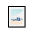 Picture of Blue Beach Day  _GroupedProduct_Rectangle_Portrait_Photography _GroupedProduct_Rectangle_Portrait_Framed_Matted_