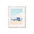Picture of Blue Beach Day  _GroupedProduct_Rectangle_Portrait_Photography _GroupedProduct_Rectangle_Portrait_Framed_Matted_