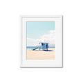 Picture of Blue Beach Day  _GroupedProduct_Rectangle_Portrait_Photography _GroupedProduct_Rectangle_Portrait_Framed_Matted_
