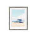 Picture of Blue Beach Day  _GroupedProduct_Rectangle_Portrait_Photography _GroupedProduct_Rectangle_Portrait_Framed_Matted_