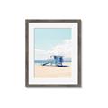 Picture of Blue Beach Day  _GroupedProduct_Rectangle_Portrait_Photography _GroupedProduct_Rectangle_Portrait_Framed_Matted_