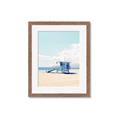 Picture of Blue Beach Day  _GroupedProduct_Rectangle_Portrait_Photography _GroupedProduct_Rectangle_Portrait_Framed_Matted_