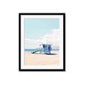Picture of Blue Beach Day  _GroupedProduct_Rectangle_Portrait_Photography _GroupedProduct_Rectangle_Portrait_Framed_Matted_