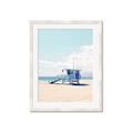 Picture of Blue Beach Day  _GroupedProduct_Rectangle_Portrait_Photography _GroupedProduct_Rectangle_Portrait_Framed_Matted_