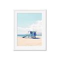 Picture of Blue Beach Day  _GroupedProduct_Rectangle_Portrait_Photography _GroupedProduct_Rectangle_Portrait_Framed_Matted_
